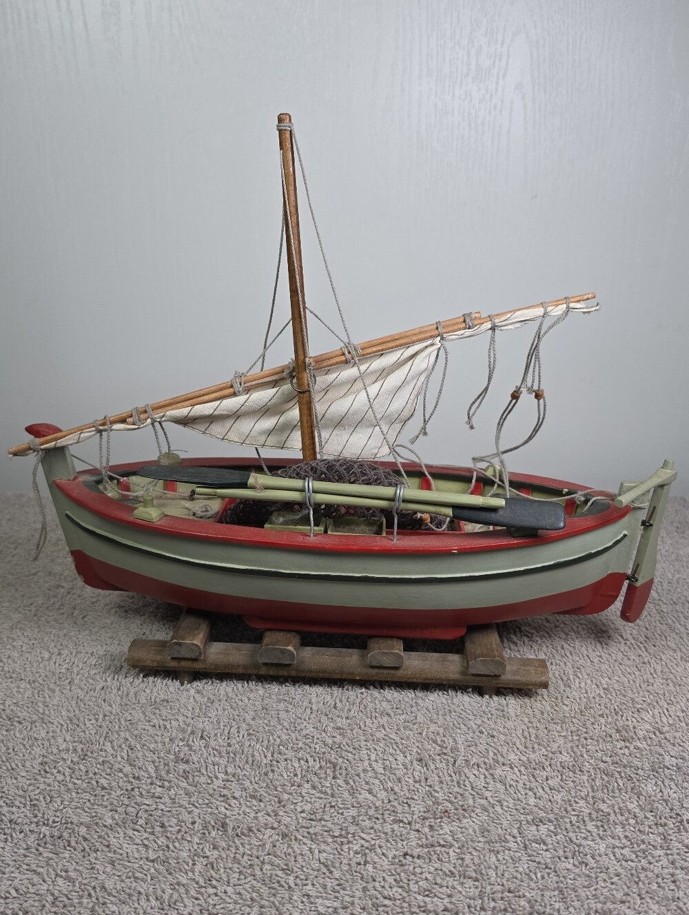 Mediterranean Fishing Boat Representing Traditional Llaut